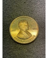 Andrew Johnson 17th President Coin Medal Token KG USA Presidential Election - $13.56 CAD