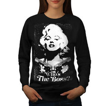 Wellcoda Who Is Marilyn Womens Sweatshirt, Boss Celeb Casual Pullover Jumper - £23.10 GBP+