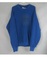 Vintage Fruit Of The Loom Blue Glittery Pepsi Logo Sweatshirt Size XXL - €16,81 EUR