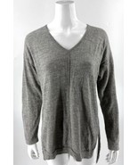 Alpaca International Gray Size L / XL Pure Baby Alpaca Gray V Neck Expos... - $1,223.09 MXN
