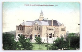 Postcard Public School Building Marlin Texas - $9.51