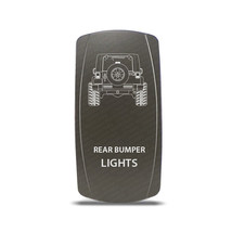 CH4x4 Gray Series Rocker for Jeep JK Rear Bumper Ligths Symbol - White LED - £13.17 GBP