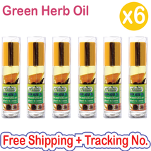 6X Balsam Balm Thai Green Herb Oil Massage Headache Dizziness Relief Pain,8 Cc - £37.30 GBP