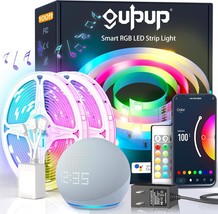 Gupup Wifi Led Lights, 100 Feet Long; Tuya Smart App Controlled Led Strip - $598.10 MXN