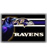 Baltimore Football Team Memorable Flag 3x5ft Ravens Fan Style 1 - $332.78 MXN