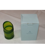 Party Lite P90661 Bamboo Tealight Holder green glass candle holder with box - £16.16 GBP