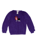 Janie and Jack Winter Cheer Purple Dog Sweater 2T - €9,82 EUR