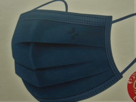 10 Disposable Face Masks--Ultra-light, 3 Layered Filtration--Dark Blue--New - $5.00