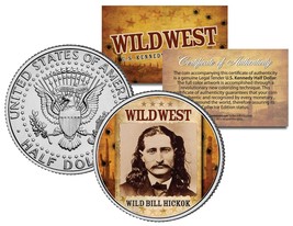 WILD BILL HICKOK * Wild West Series * JFK Kennedy Half Dollar U.S. Coin - £6.80 GBP