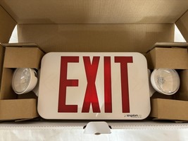 Kingdom LED Emergency Exit,2 HEADED, 2 SIDED, RED, KL0434B2RW - $374.39 MXN
