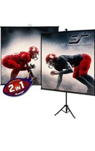 Elite Screens 50 Inch 2 in 1 Portable Projector Screen Dual Tripod Stand... - £42.45 GBP