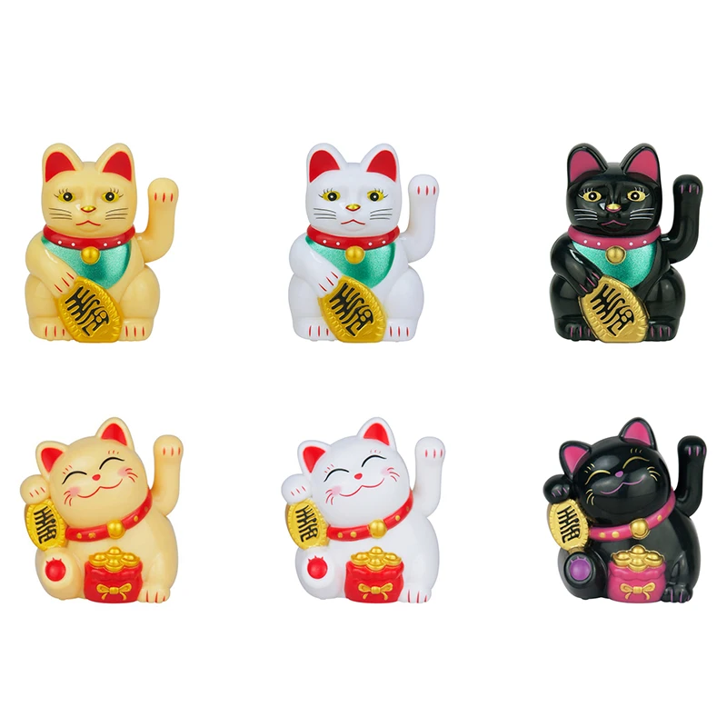 Tion mini solar automatic waving lucky cat car decoration cake baking opening sculpture thumb200