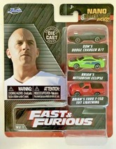 NEW Jada 31123 Fast &amp; Furious 3-Pack Hollywood Rides Die-Cast Vehicles W... - $27.98