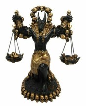 Ebros Anubis Statue Ankh Altar Weighing The Heart Against Feather Figurine 9&quot;H - £35.27 GBP