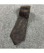 Robert Talbott Neck Tie Mens 4&quot; x 58&quot; Paisley Vintage Silk Adults Gold C... - $364.86 MXN