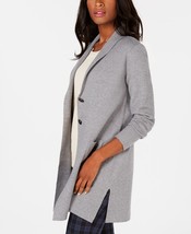 MSRP $100 Charter Club Blazer Sweater Gray Size Medium (TORN) - £24.19 GBP