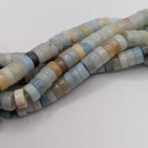 Natural Amazonite Heishi Beads Strands 15.35" strand - $8.95