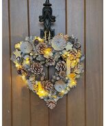 Christmas LED Heart Wreath - $721.64 MXN