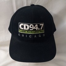 VINTAGE Spellout CD 94.7 Chicago Classic Rock Station Hat Cap Ozzy Pink Floyd  - £19.37 GBP