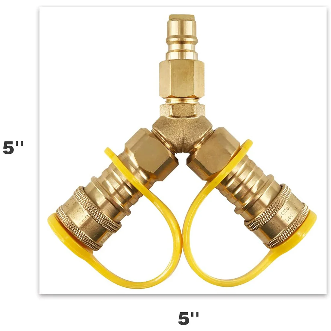 3/8 Inch Y-Splitter  Gas Quick Connect Adapter Suitable for Weber  Gas Grill Gen - £93.58 GBP