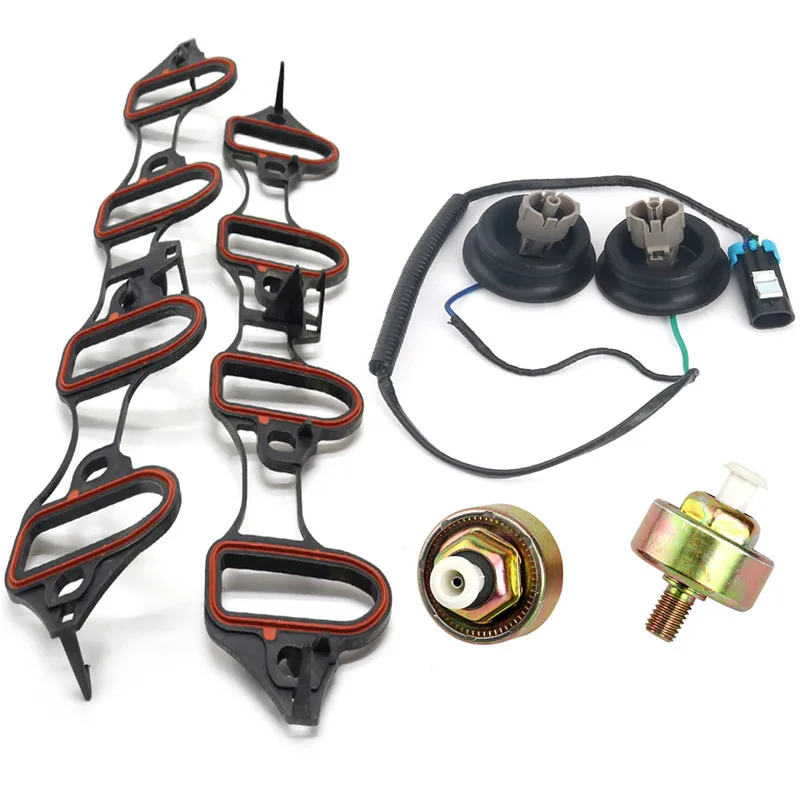 Replacement Knock Sensor Harness Intake Manifold Gasket Kit Set 5pcs for Chevy - £63.35 GBP