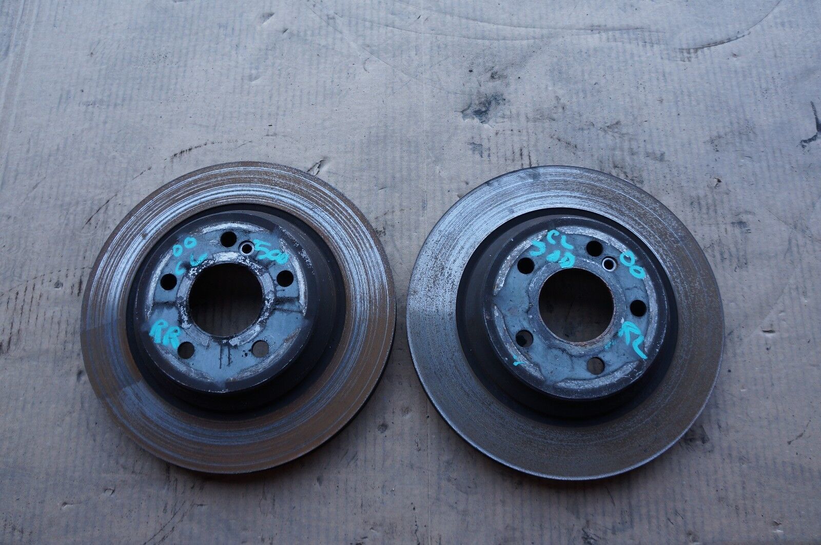 2000-2006 w215 MERCEDES CL500 REAR BRAKE ROTORS PAIR LEFT &amp; RIGHT OEM - $68.79