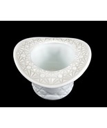 Fenton Milk Glass Top Hat Vase/Planter, Daisy &amp; Buttons Pattern, 4 1/2&quot; ... - $12.69