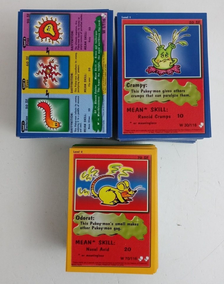 2000 Pacific Pukey-Mon Pukeymon Cards (Pick Your Card) - $1.36+