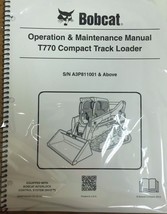 Bobcat T770 Track Loader Operation &amp; Maintenance Manual Owner&#39;s 1 # 6989475 - £17.64 GBP