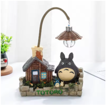 Totoro-Themed Desk Lamp with Lantern Design – Anime Night Light and Decoration - £27.04 GBP