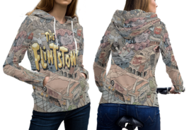 The Flintstones 3D Print Hoodie Sweatshirt For Women - £39.22 GBP