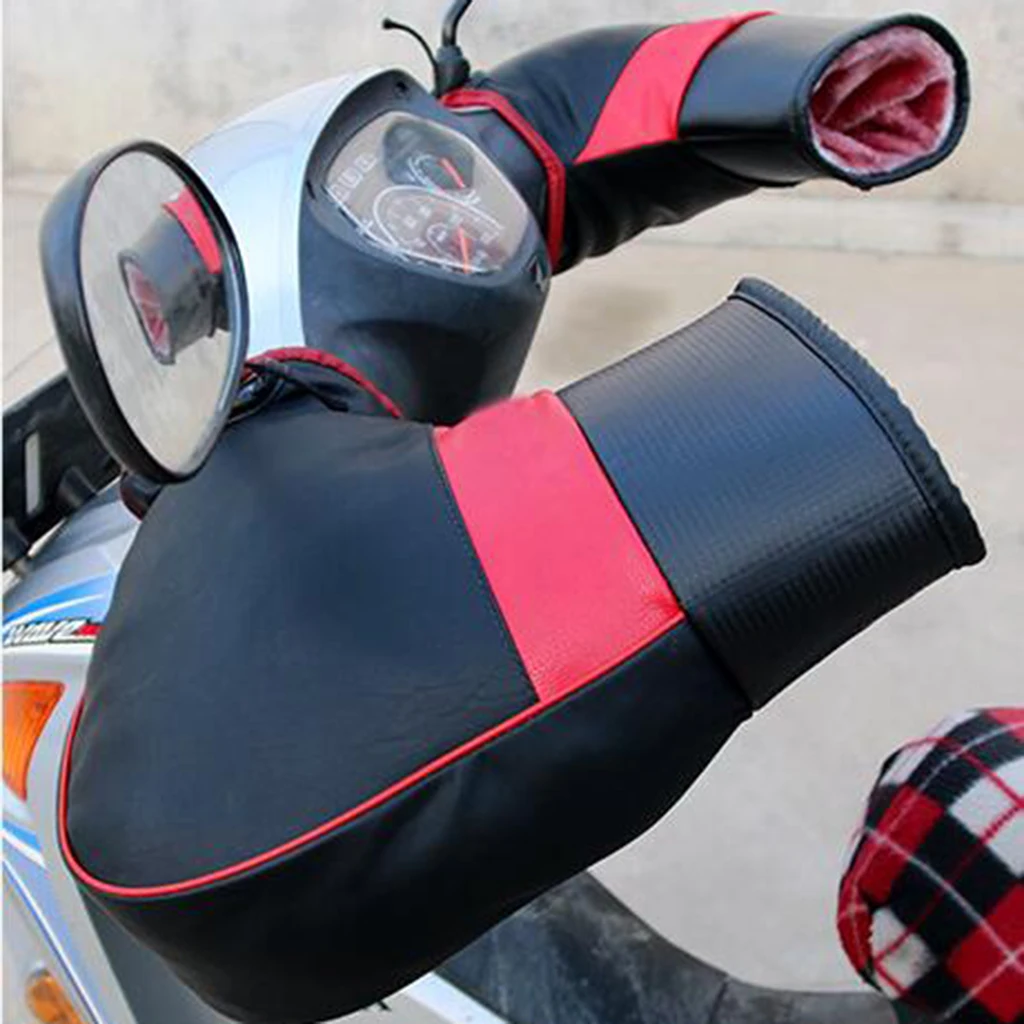 Motorcycle Handlebar Mitts - Windproof Winter Warmers for Scooter ATV Snowmobi - £20.56 GBP