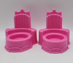 2012 Fisher Price Little People Princess Songs Palace Pink Throne Chair - 2 pc - £7.78 GBP