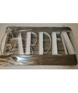 GARDEN Sign Wall Art Plaque Sculpture Metal Wood Rustic Decor (Homes &amp;) ... - $147.40 MXN