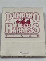Vintage Matchbook Cover  Pompano Harness Track  Pompano Beach, FL  gmg  unstruck - £9.79 GBP