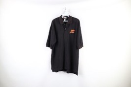 Vtg 90s NASCAR Mens Large Spell Out Fire Flames Rusty Wallace Racing Polo Shirt - $49.45