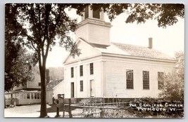 The Coolidge Church Plymouth VT RPPC Vermont Postcard A31 - £10.17 GBP