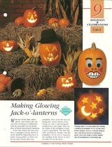 Making Glowing Jack-O-Lanterns Pumpkins Halloween Instructional Leaflet - £1.60 GBP