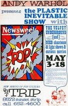 Andy Warhol - The Plastic Inevitable Show - Velvet Underground - 1966 - Concert  - £26.53 GBP