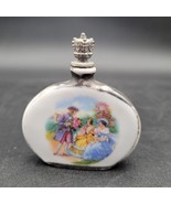 German Porcelain Crown Top Scent Perfume Bottle Hand Painted Victorian C... - $39.59