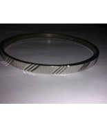 Monet Silver Tone Slip On Bangle Bracelet Decorative - $6.86 CAD