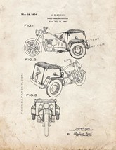 Three-wheel Motorcycle Patent Print - Old Look - £6.40 GBP+