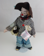 1989 Vintage Heritage Mint 16” Porcelain Clown Doll. Love And Happiness (B) - £15.25 GBP