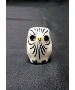 Vintage Mexican Tonala Owl Mini Folk Art Pottery Ceramic Mid Century Pot... - $10.39