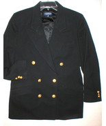 Nice Womens Blazer Jacket Office Corbin Collection USA 12 Black Gold But... - £173.49 GBP