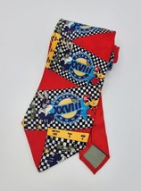 Vtg 1994 Looney Tunes Super Bowl XXVIII Football Toons Men&#39;s Classic Silk Tie  - £14.87 GBP