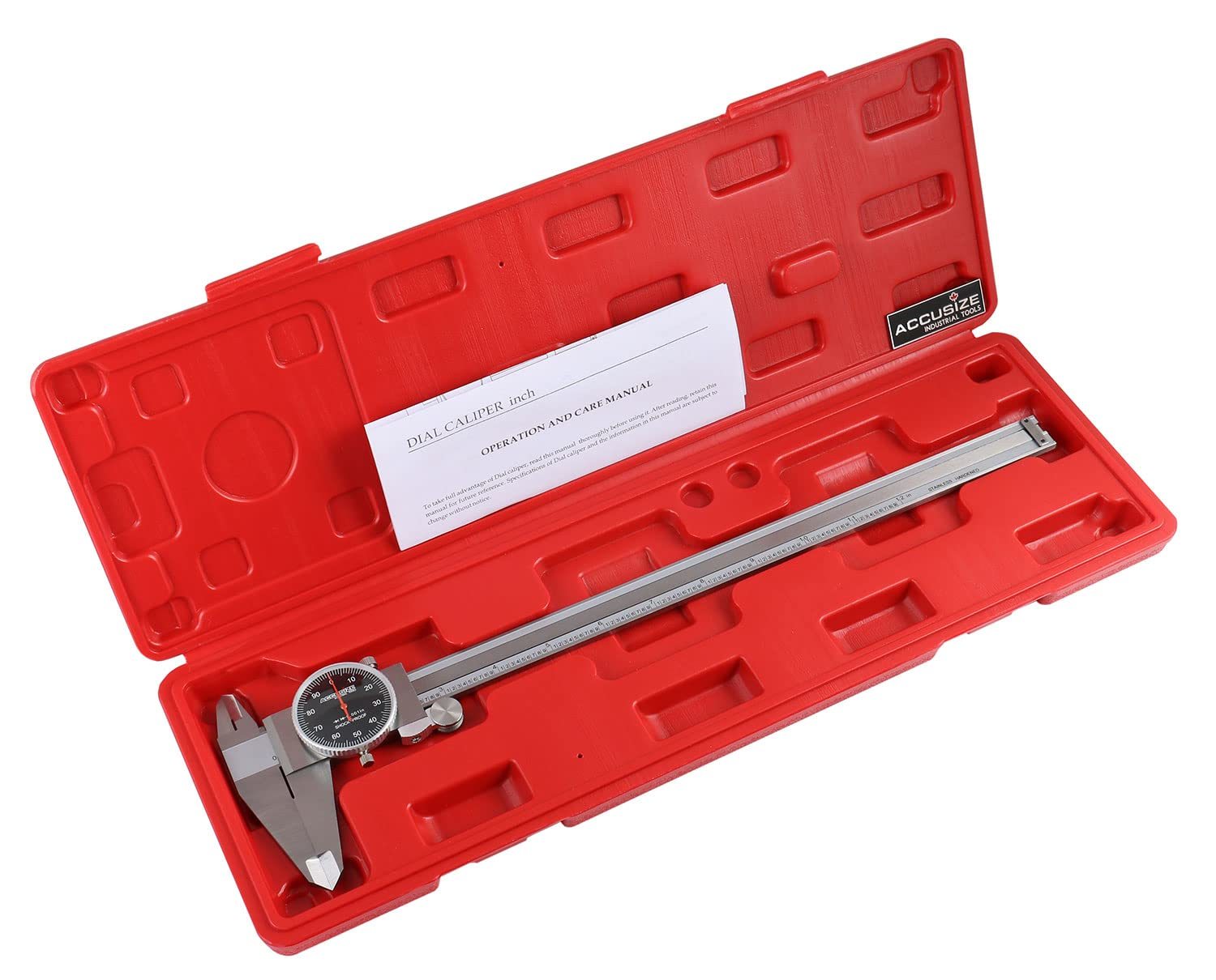 Accusize Industrial Tools 0-12&#39;&#39; by 0.001&#39;&#39; Black Face, Red Needle, Dial  - $130.20