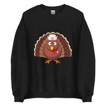 Turkey Nurse Unisex Sweatshirt | Thanksgiving Nursing Sweatshirt Black - £22.74 GBP+