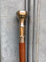 New Antique Designer Knob Solid brass Handle Styish Twisted Walking Stic... - £32.14 GBP