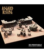 3D Printed Asgard Rising Tavern Modular Terrain Set 28mm - 32mm - $109.32+